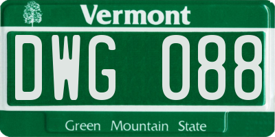 VT license plate DWG088