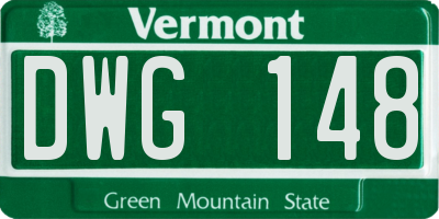VT license plate DWG148