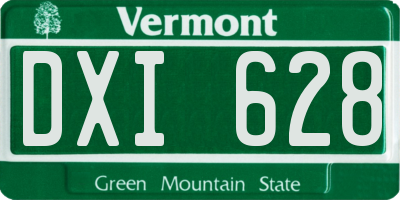 VT license plate DXI628