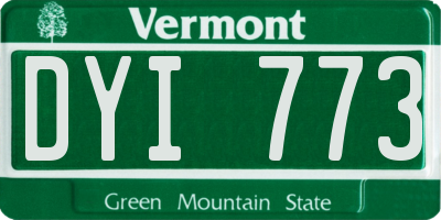 VT license plate DYI773