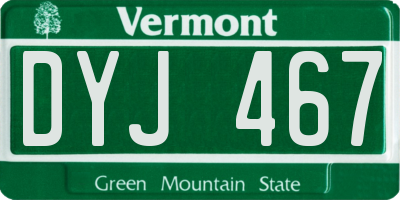 VT license plate DYJ467