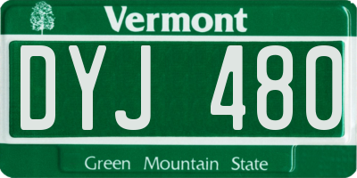 VT license plate DYJ480