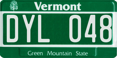 VT license plate DYL048