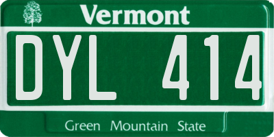 VT license plate DYL414