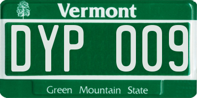 VT license plate DYP009