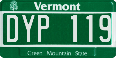VT license plate DYP119