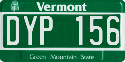 VT license plate DYP156