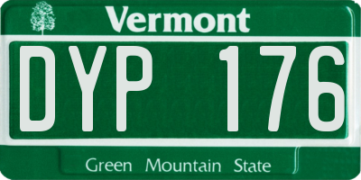 VT license plate DYP176