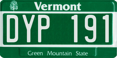 VT license plate DYP191