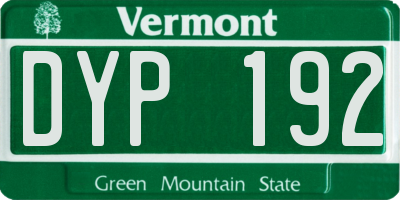 VT license plate DYP192