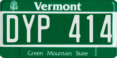 VT license plate DYP414