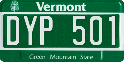 VT license plate DYP501