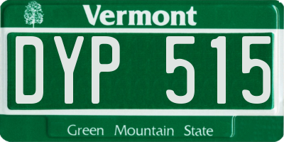 VT license plate DYP515