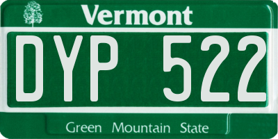 VT license plate DYP522