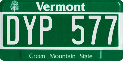 VT license plate DYP577