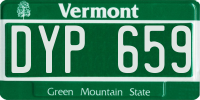 VT license plate DYP659