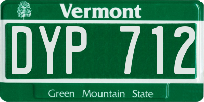 VT license plate DYP712