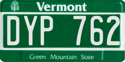 VT license plate DYP762