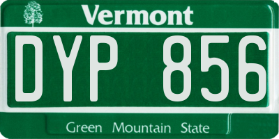 VT license plate DYP856