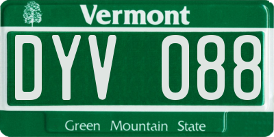 VT license plate DYV088