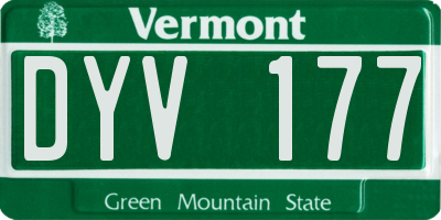 VT license plate DYV177