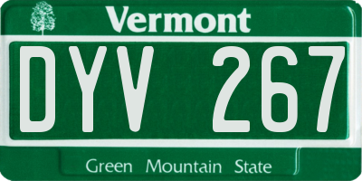 VT license plate DYV267