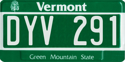 VT license plate DYV291