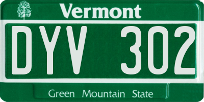 VT license plate DYV302