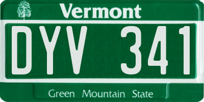 VT license plate DYV341