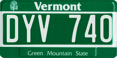 VT license plate DYV740