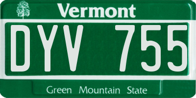 VT license plate DYV755
