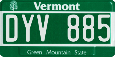 VT license plate DYV885