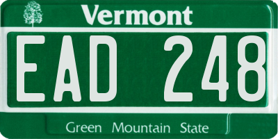 VT license plate EAD248