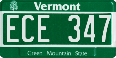 VT license plate ECE347