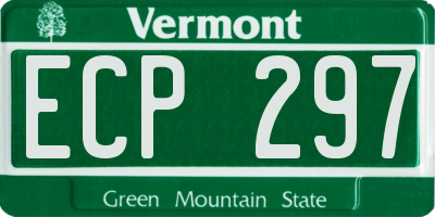 VT license plate ECP297