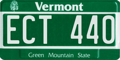VT license plate ECT440