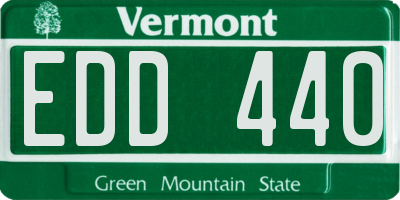 VT license plate EDD440
