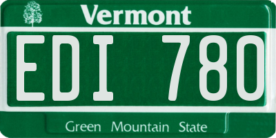 VT license plate EDI780