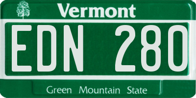 VT license plate EDN280
