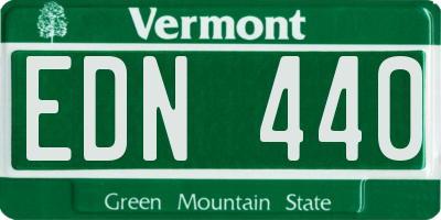 VT license plate EDN440