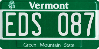 VT license plate EDS087
