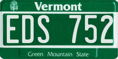 VT license plate EDS752