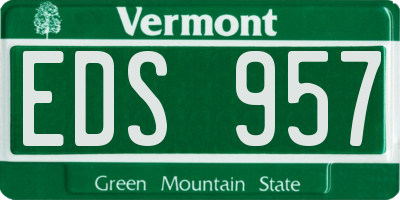 VT license plate EDS957