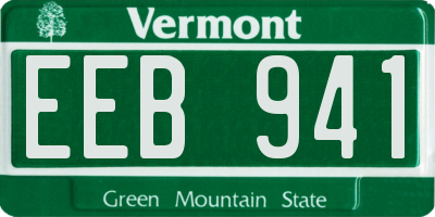 VT license plate EEB941