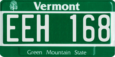 VT license plate EEH168
