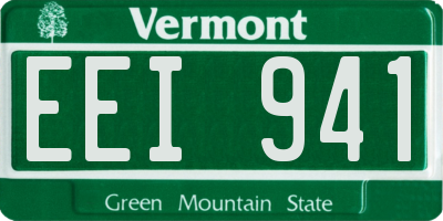 VT license plate EEI941