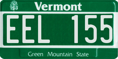 VT license plate EEL155
