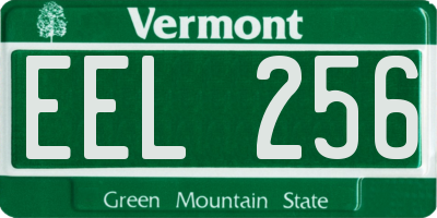 VT license plate EEL256