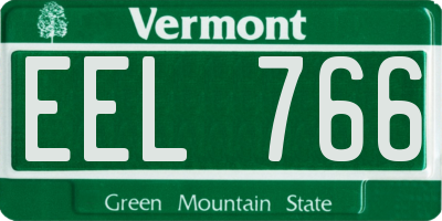 VT license plate EEL766
