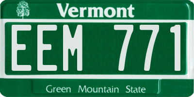 VT license plate EEM771